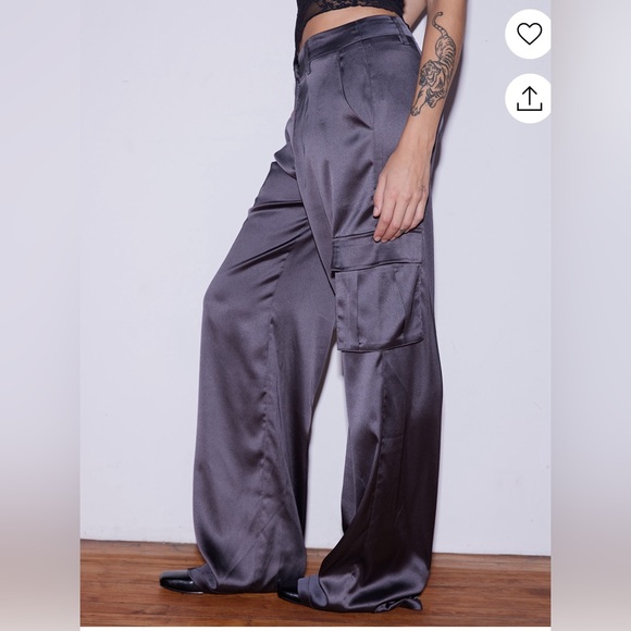 Brand new size Medium Satin Cargo pants - Picture 3 of 7